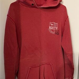 PINK Victoria's Secret Red Hoodie Sweater